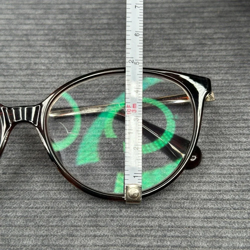 Max&Co. Tortoiseshell Cat Eye Y2K Eyeglasses Brown Gold Vintage 004148410030